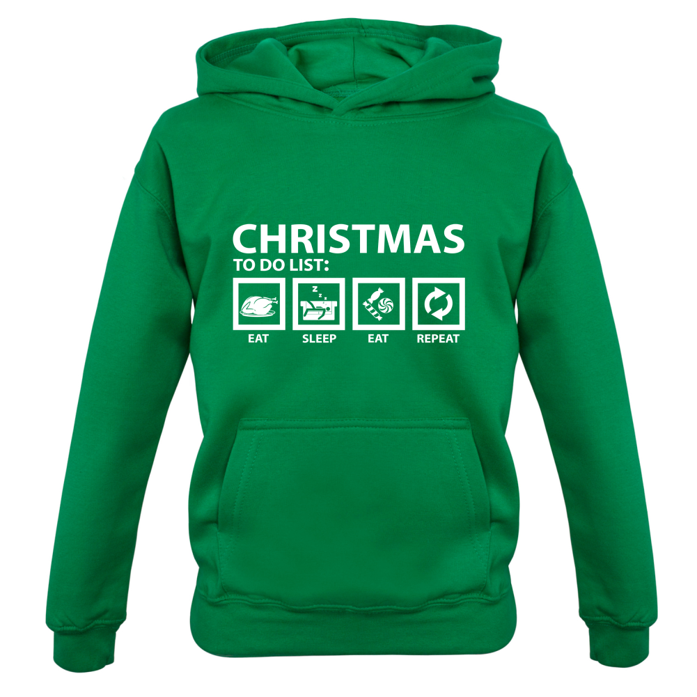 Christmas To Do List Kids T Shirt