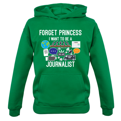 Forget princess Journalist Kids T Shirt