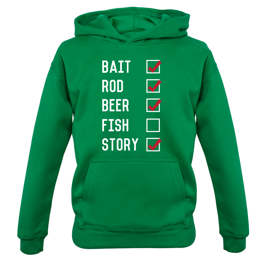 Fishing Checklist Kids T Shirt