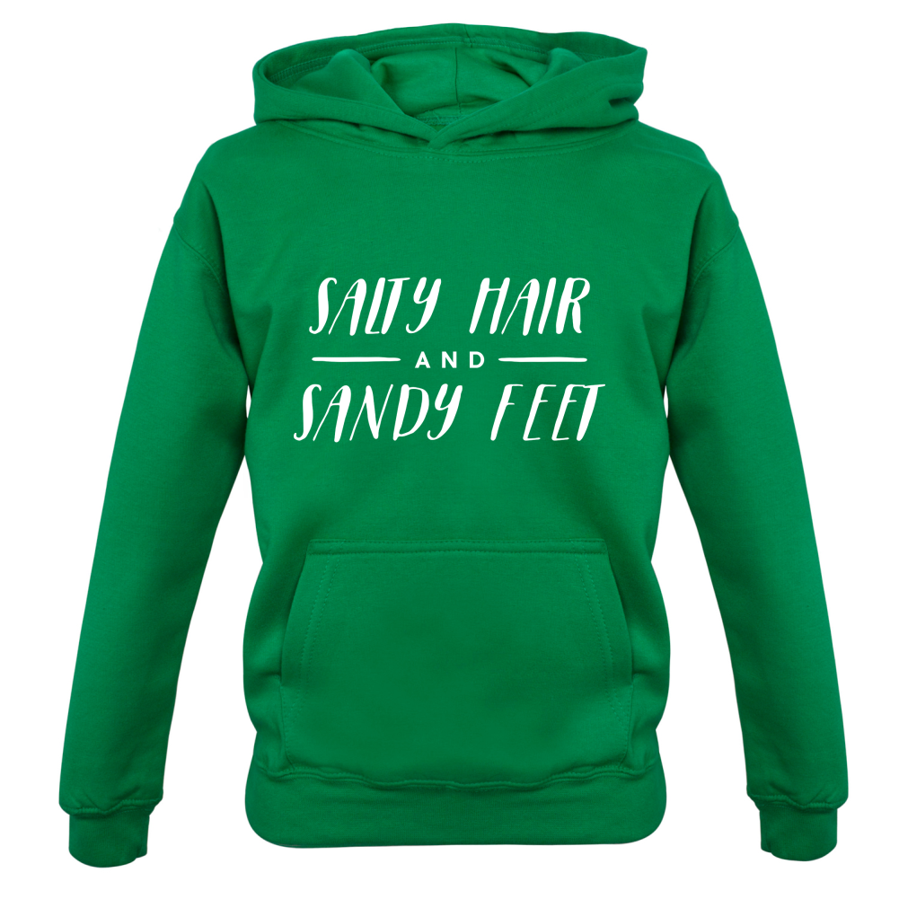 Salty Hair And Sandy Feet Kids T Shirt