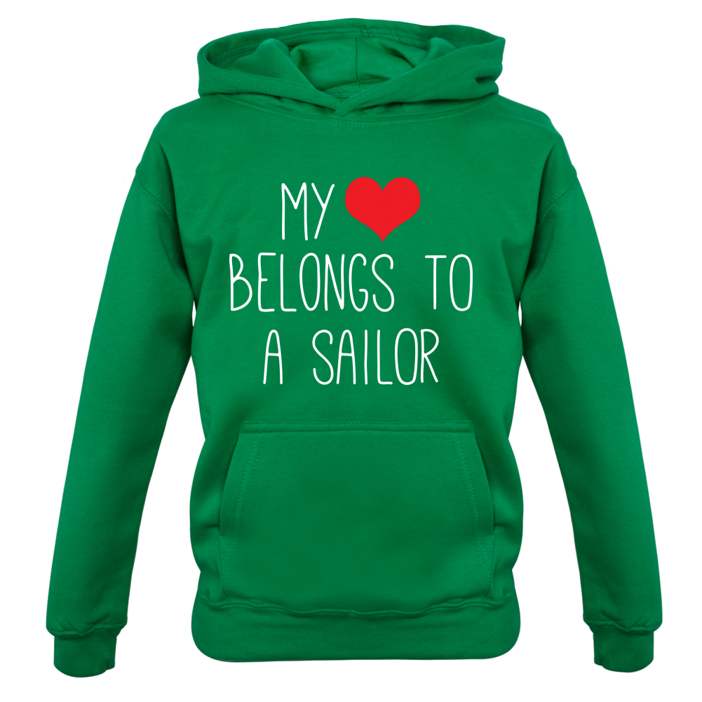My Heart Belongs To A Sailor Kids T Shirt