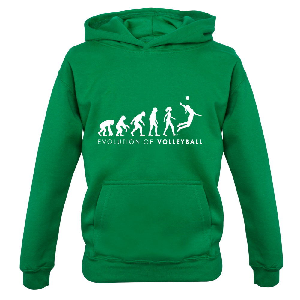 Evolution Of Woman Volleyball Kids T Shirt