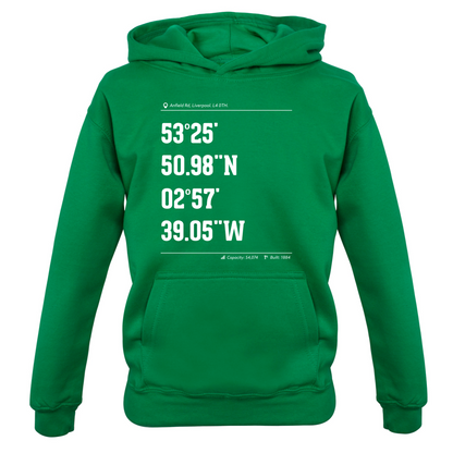Stadium Coordinates Liverpool Kids T Shirt