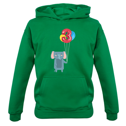 3rd Birthday Elephant Kids T Shirt