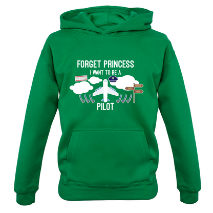 Forget Princess Pilot Kids T Shirt