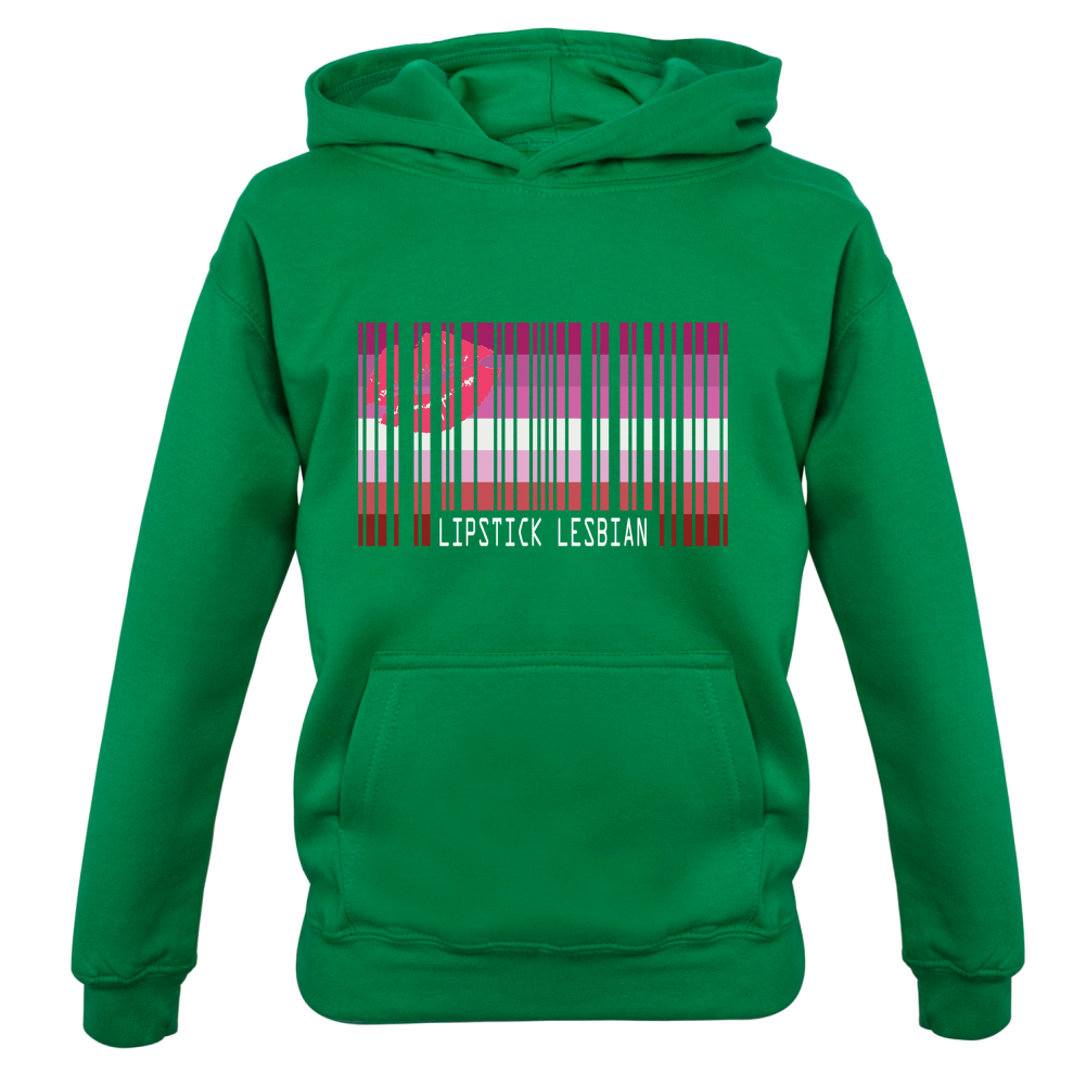 LGBT Barcode Flags - Lipstick Lesbian Kids T Shirt