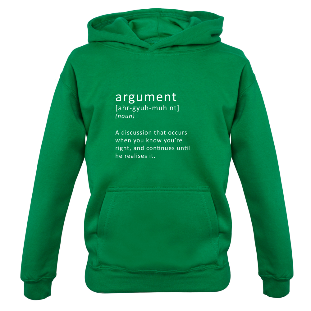 Funny Definition Argument Kids T Shirt