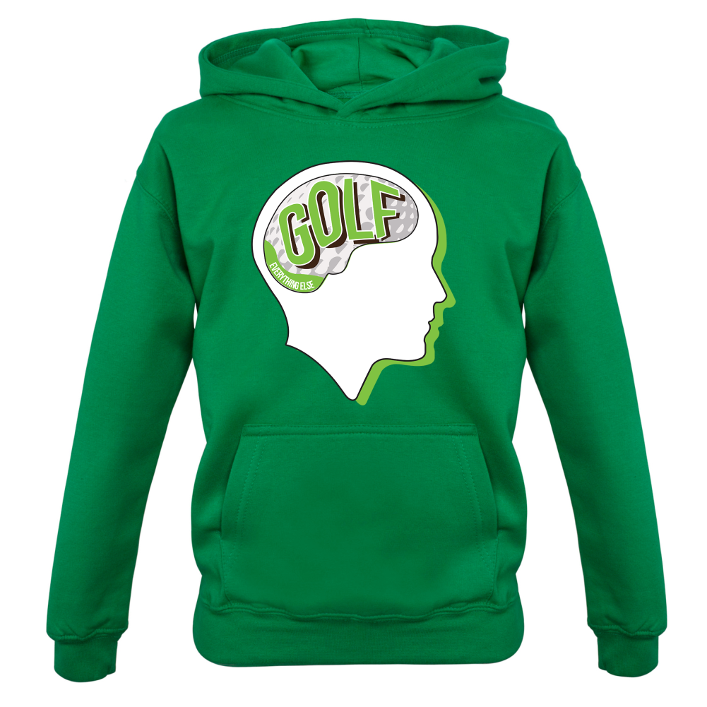 I Thiink About Golf Kids T Shirt