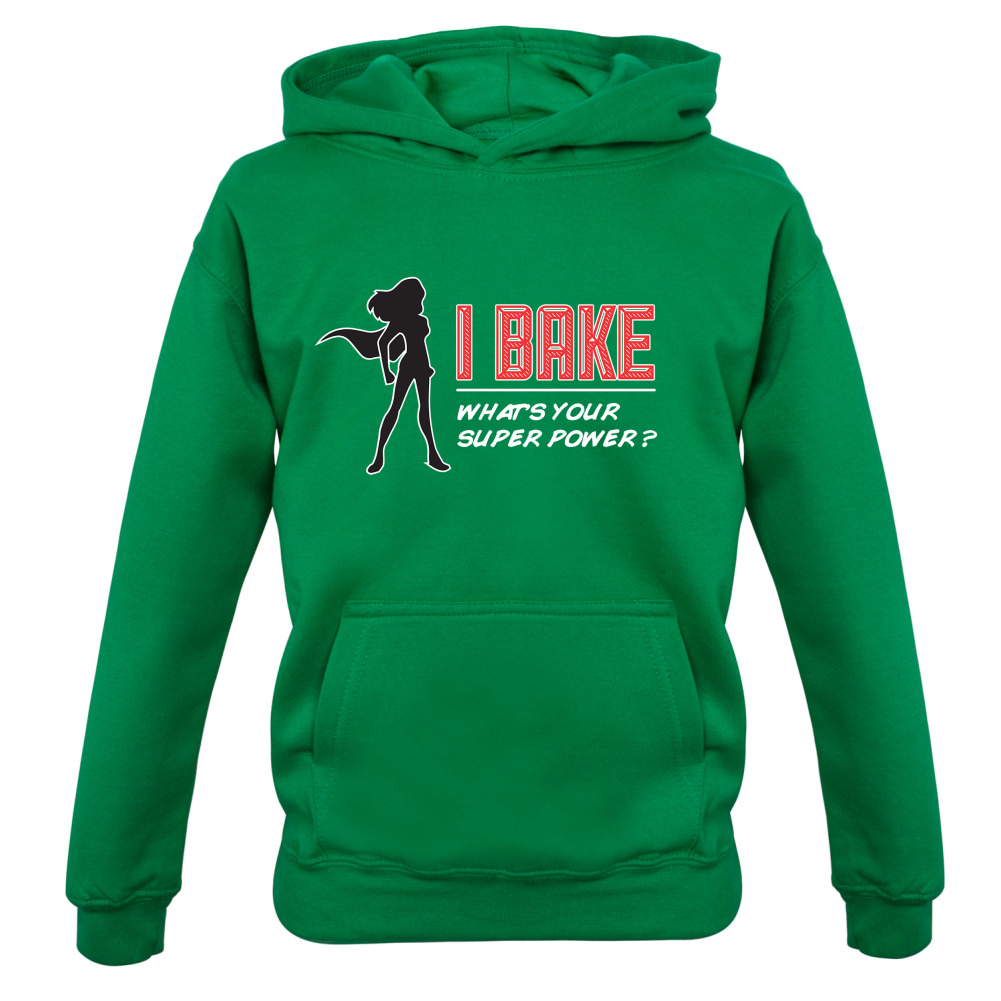 I Bake What's Your Super Power FEMALE DESIGN Kids T Shirt