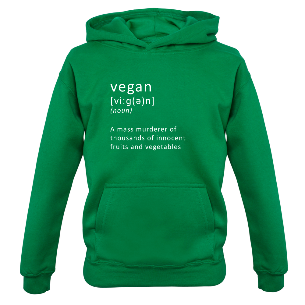 Funny Definition Vegan Kids T Shirt