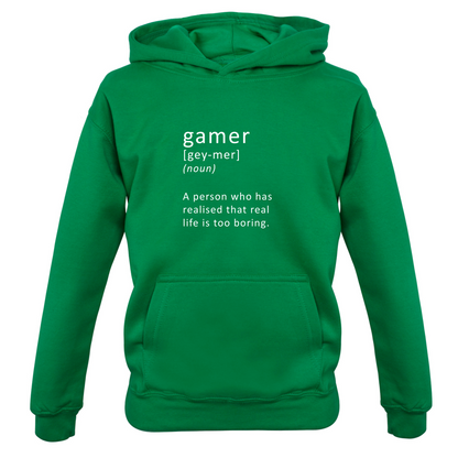 Funny Definition Gamer Kids T Shirt