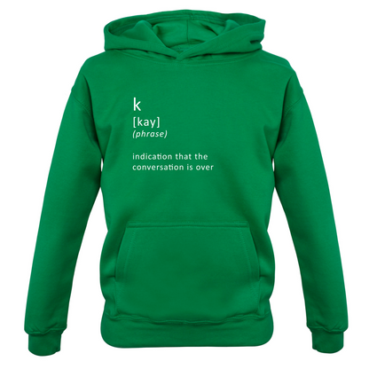 Funny Definition K Kids T Shirt