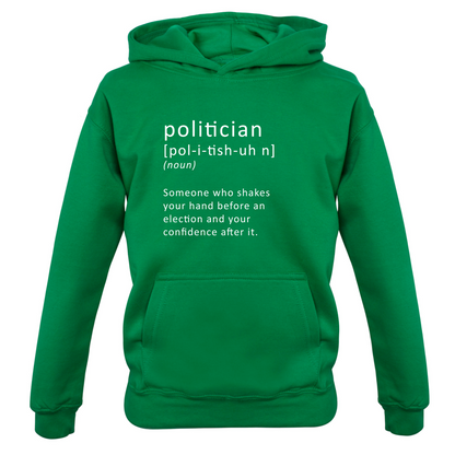 Funny Definition Politician Kids T Shirt