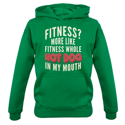 Fitness Hot Dog In My Mouth Kids T Shirt