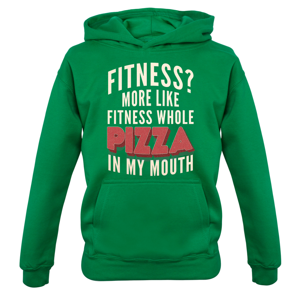 Fitness Pizza In My Mouth Kids T Shirt