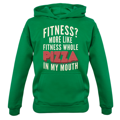 Fitness Pizza In My Mouth Kids T Shirt