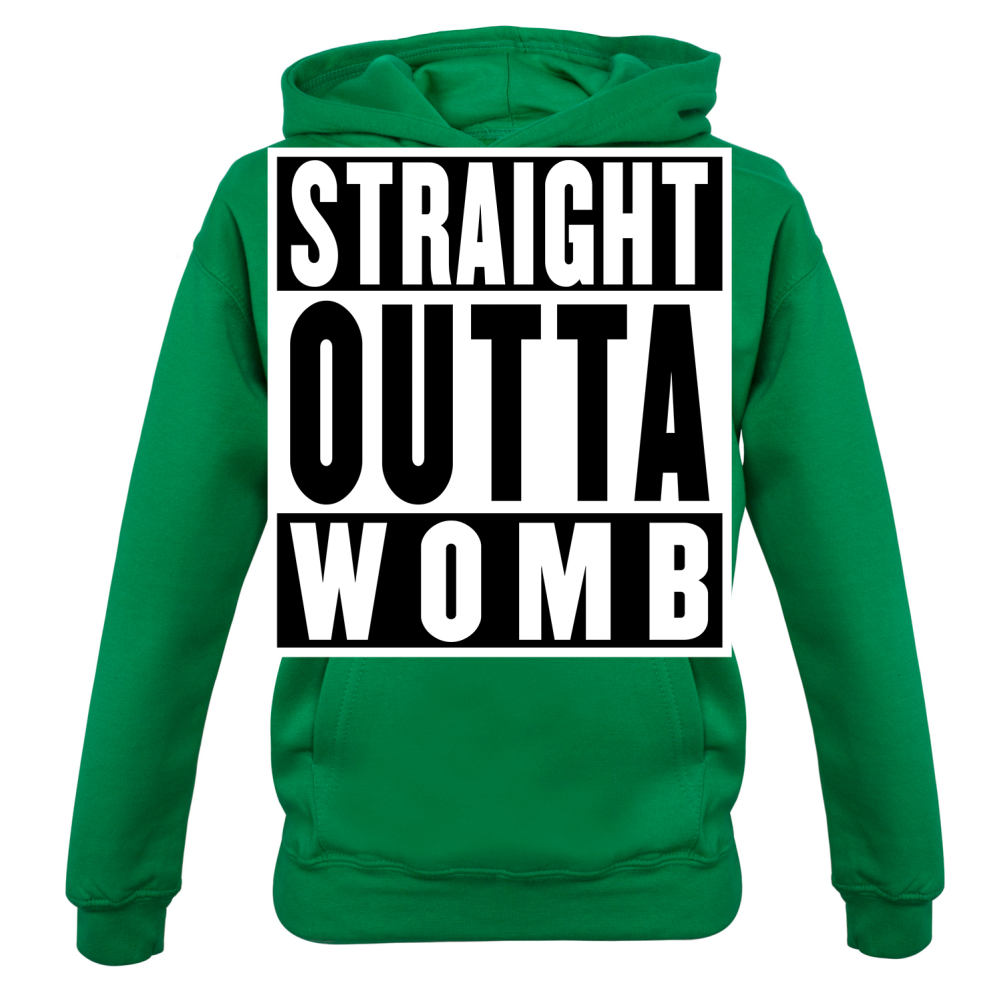 Straight Outta Womb Kids T Shirt