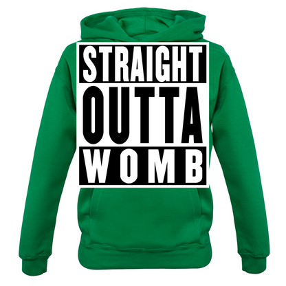 Straight Outta Womb Kids T Shirt