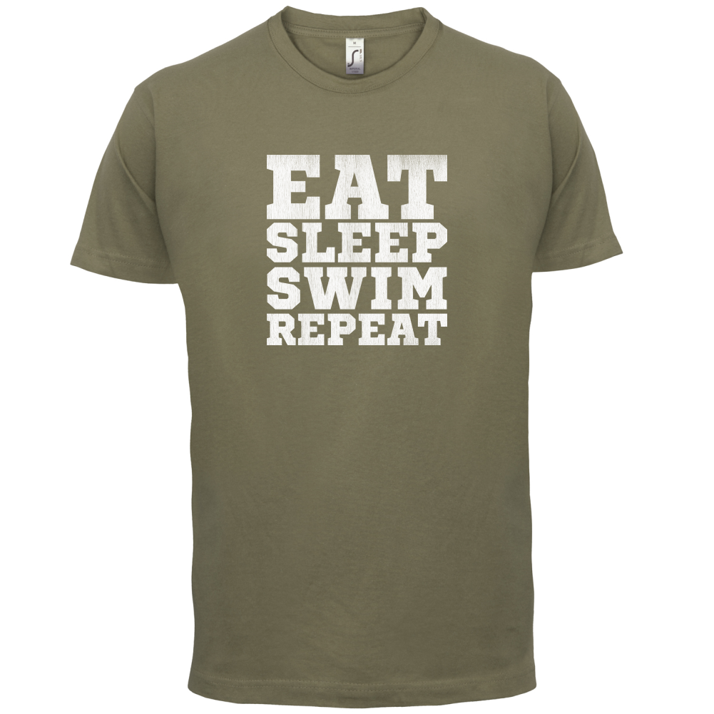 Eat Sleep Swim Repeat T Shirt
