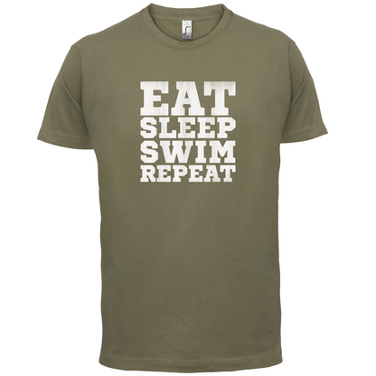 Eat Sleep Swim Repeat T Shirt