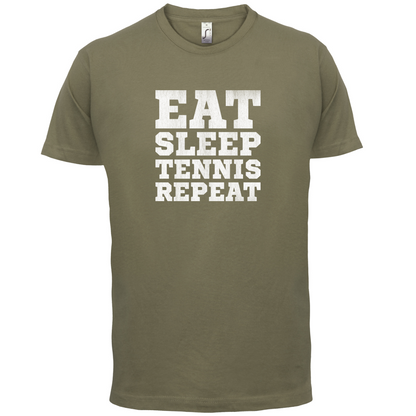 Eat Sleep Tennis Repeat T Shirt