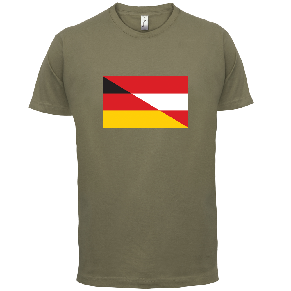 Half German Half Austrian Flag T Shirt