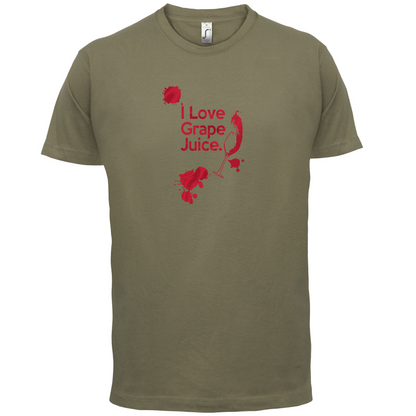 I Love Grape Juice T Shirt