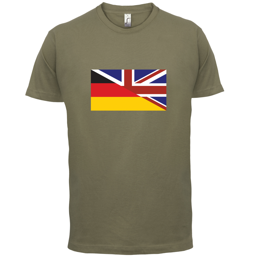 Half German Half British Flag T Shirt