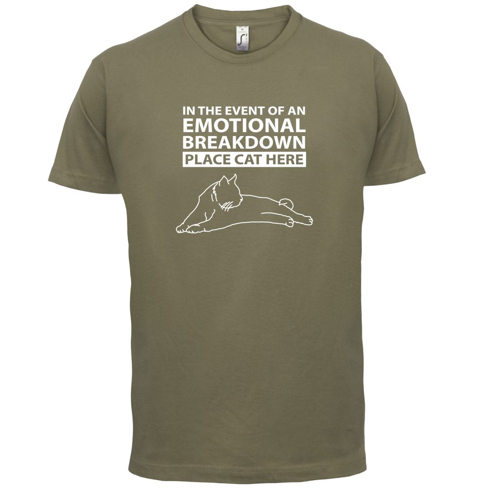 Emotional Breadown Place Cat Here T Shirt