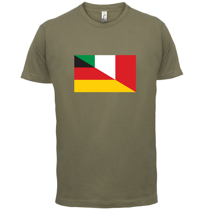 Half German Half Italian Flag T Shirt
