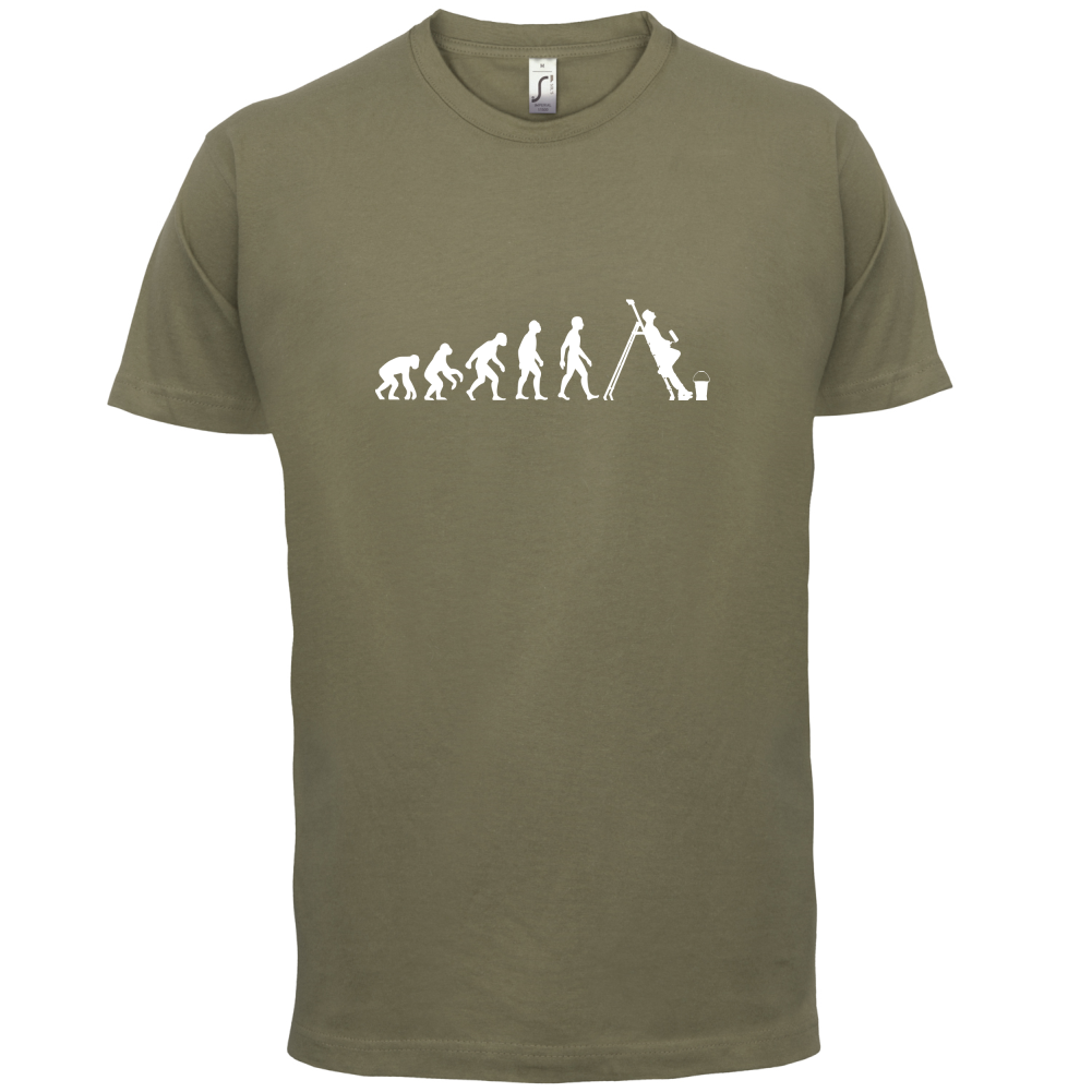 Evolution Of Man Painter T Shirt