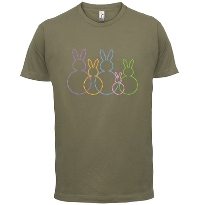 Bunny Family Outline T Shirt