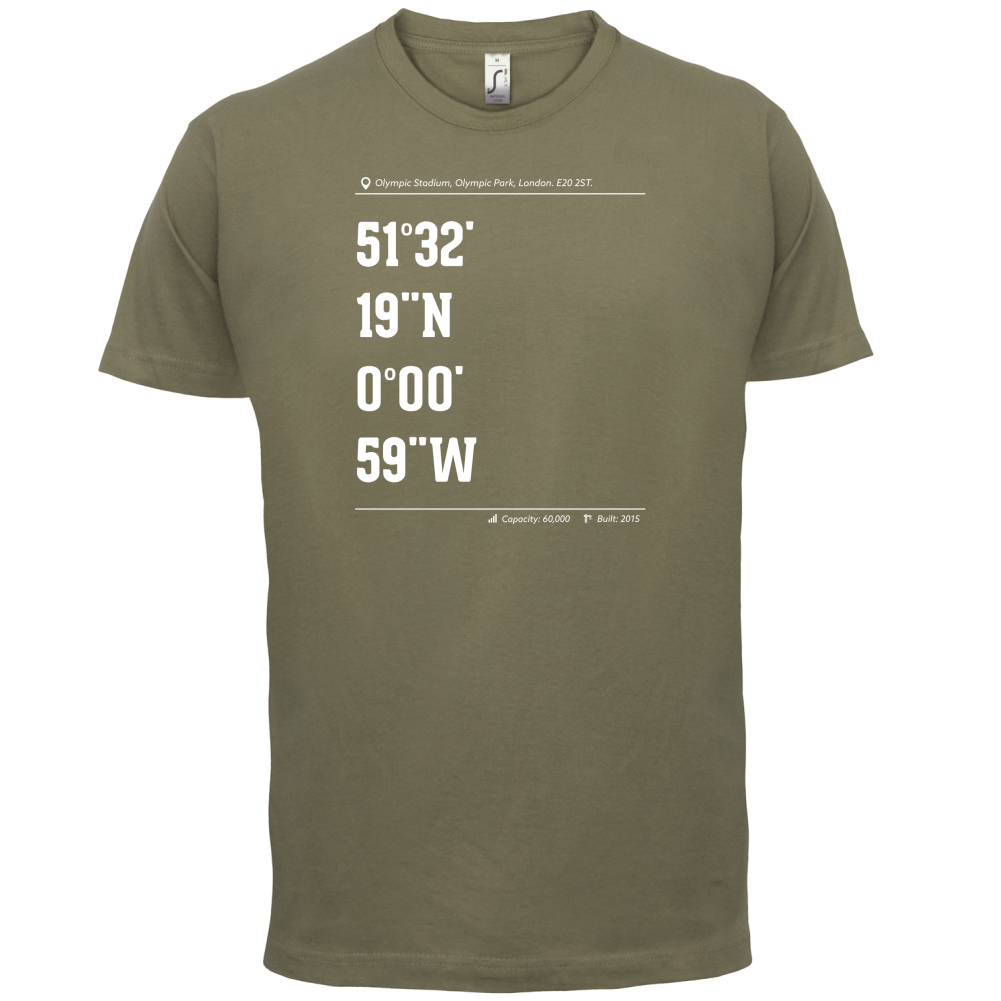 Stadium Coordinates Hammer T Shirt