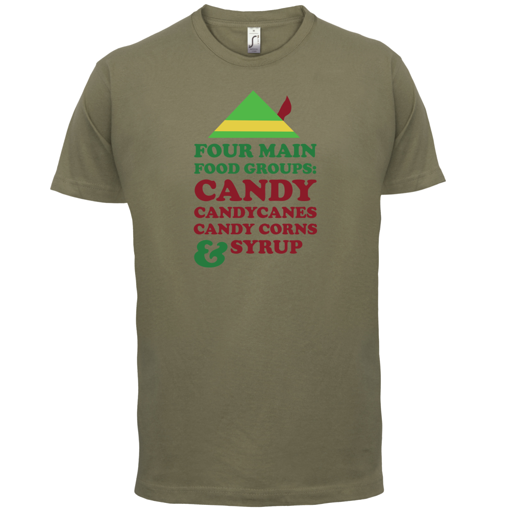 Christmas Food Groups T Shirt