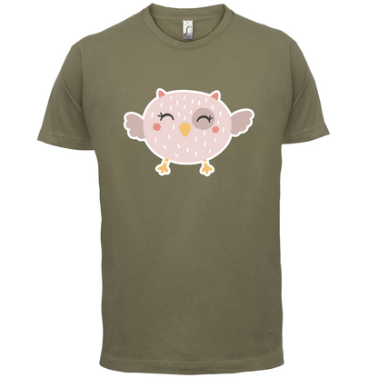 Smiley Face Baby Owl T Shirt