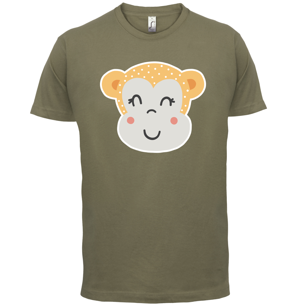 Smiley Face Monkey  T Shirt
