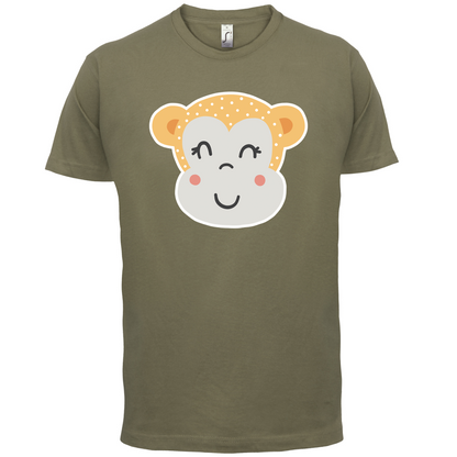 Smiley Face Monkey  T Shirt