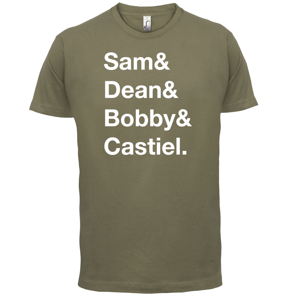 Sam & Dean & Bobby & Castiel T Shirt
