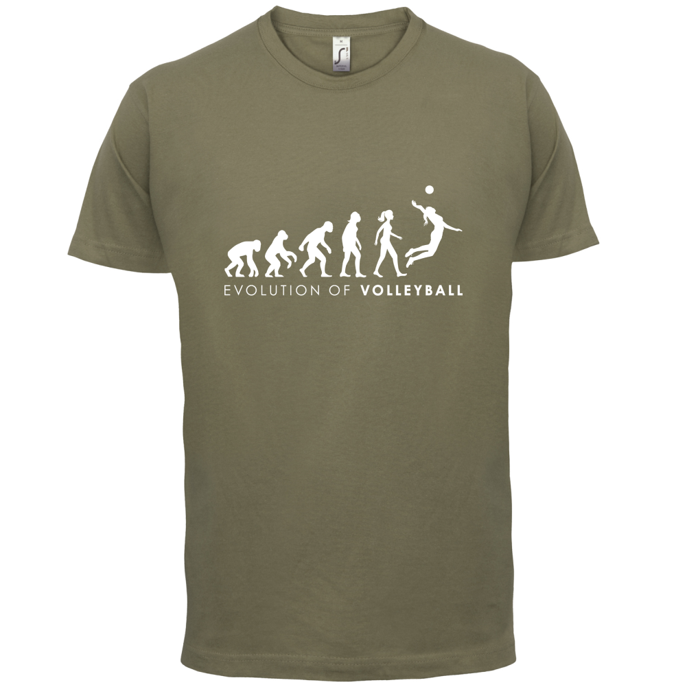 Evolution Of Woman Volleyball T Shirt