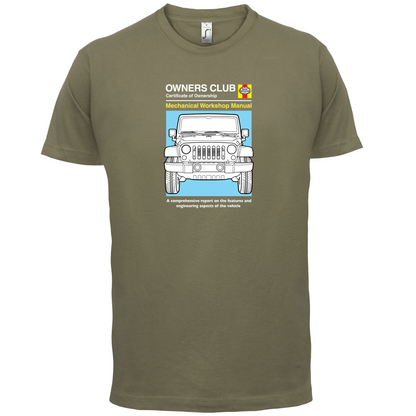Car Owners Manual Jeep T Shirt