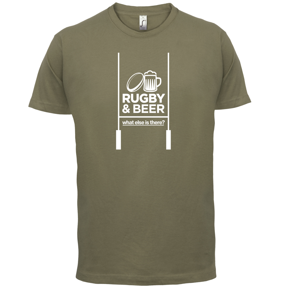 Rugby And Beer T Shirt
