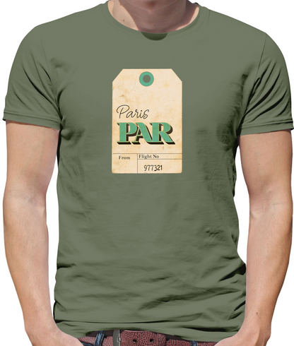 Paris Travel Tag T Shirt