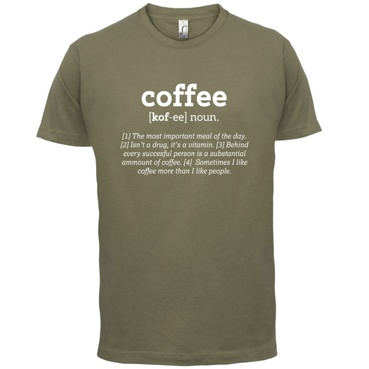 Definition Coffee T Shirt