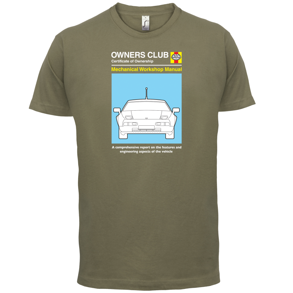 Car Owners Manual 928 Turbo T Shirt