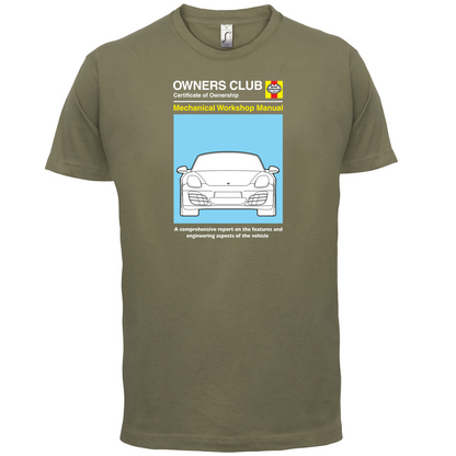 Car Owners Manual 981 Turbo T Shirt