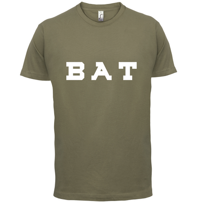 Justcie Bat College Style T Shirt