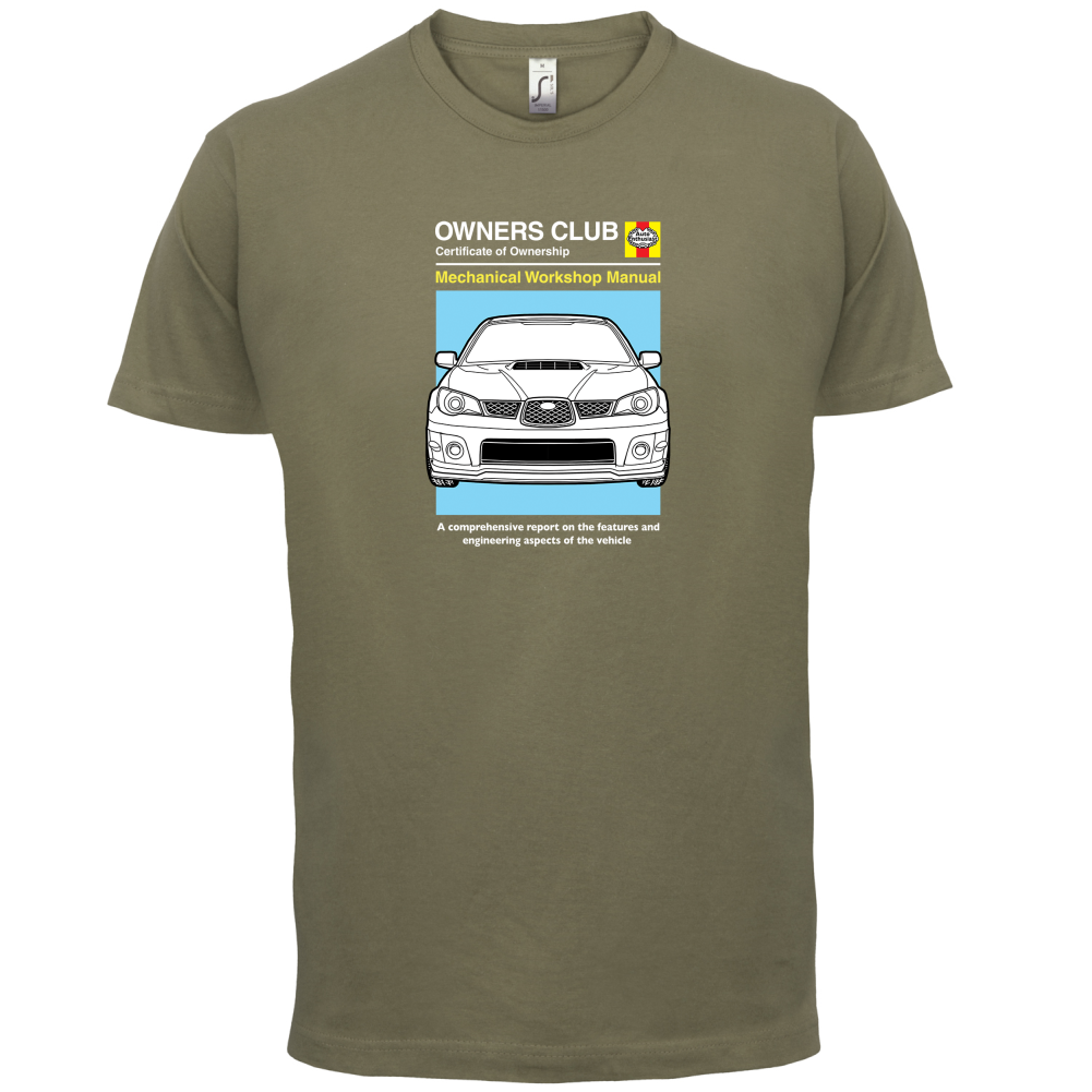 Car Owners Manual Impreza T Shirt