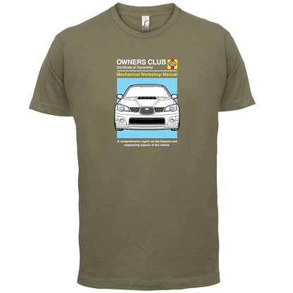Car Owners Manual Impreza T Shirt
