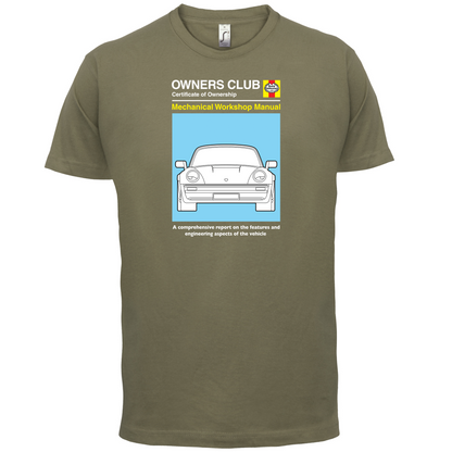 Car Owners Manual 930 Turbo T Shirt