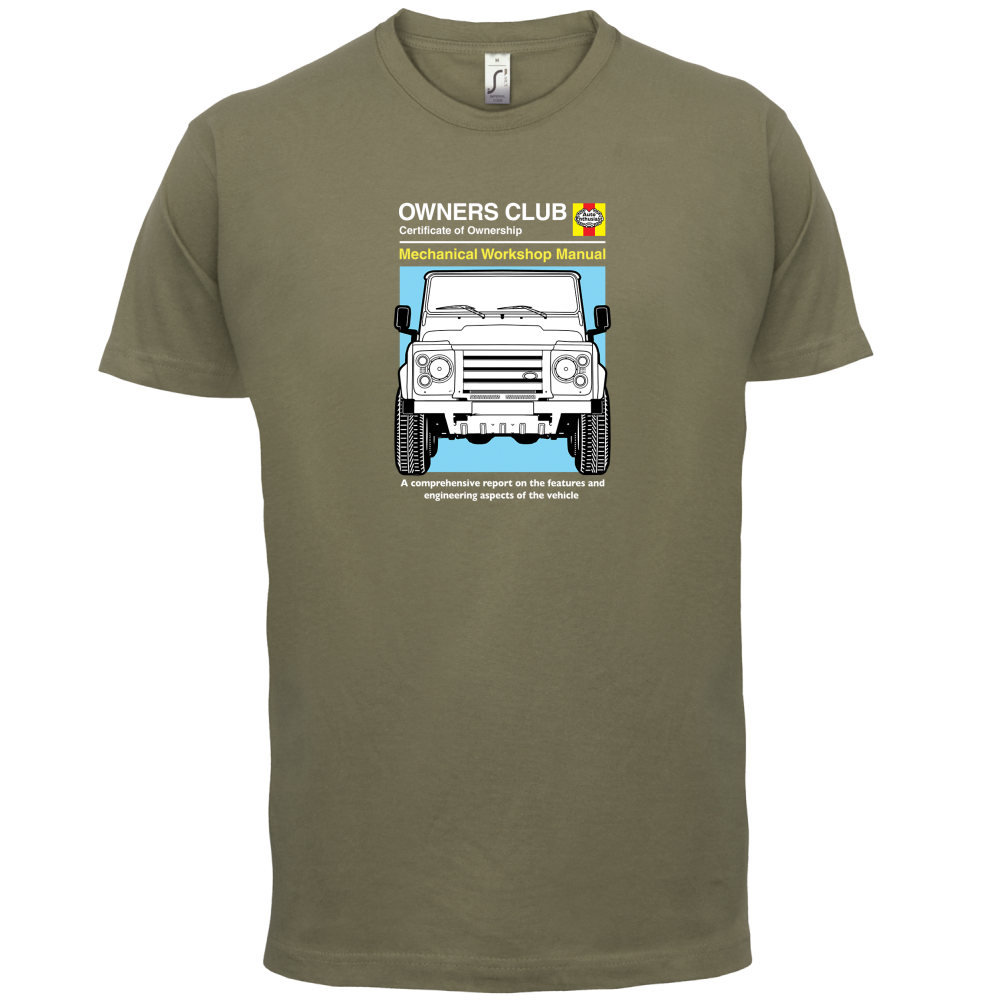 Car Owners Manual Land Rover T Shirt